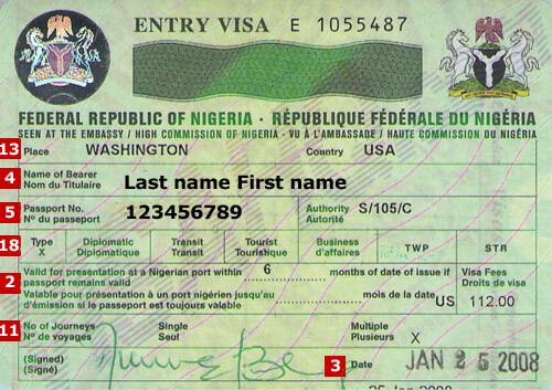 nigeria tourist visa process